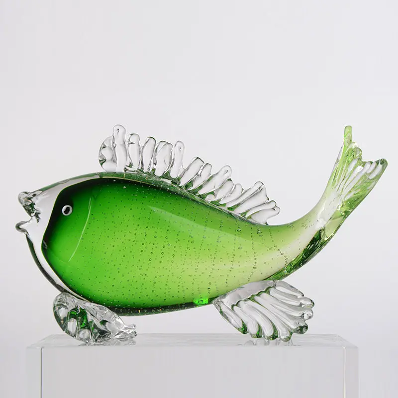 Rich fish, light luxury, high-end glazed living room ornaments, entrance restaurant, home decoration, art and crafts