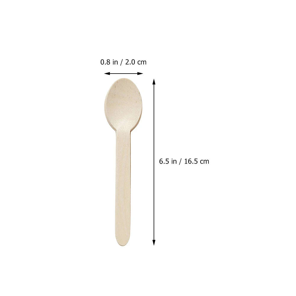 

18pcs Wood Cutlery Set Disposable Knives Forks Spoons Eco friendly Party Supplies Lightweight Safe Portable Wooden Utensils