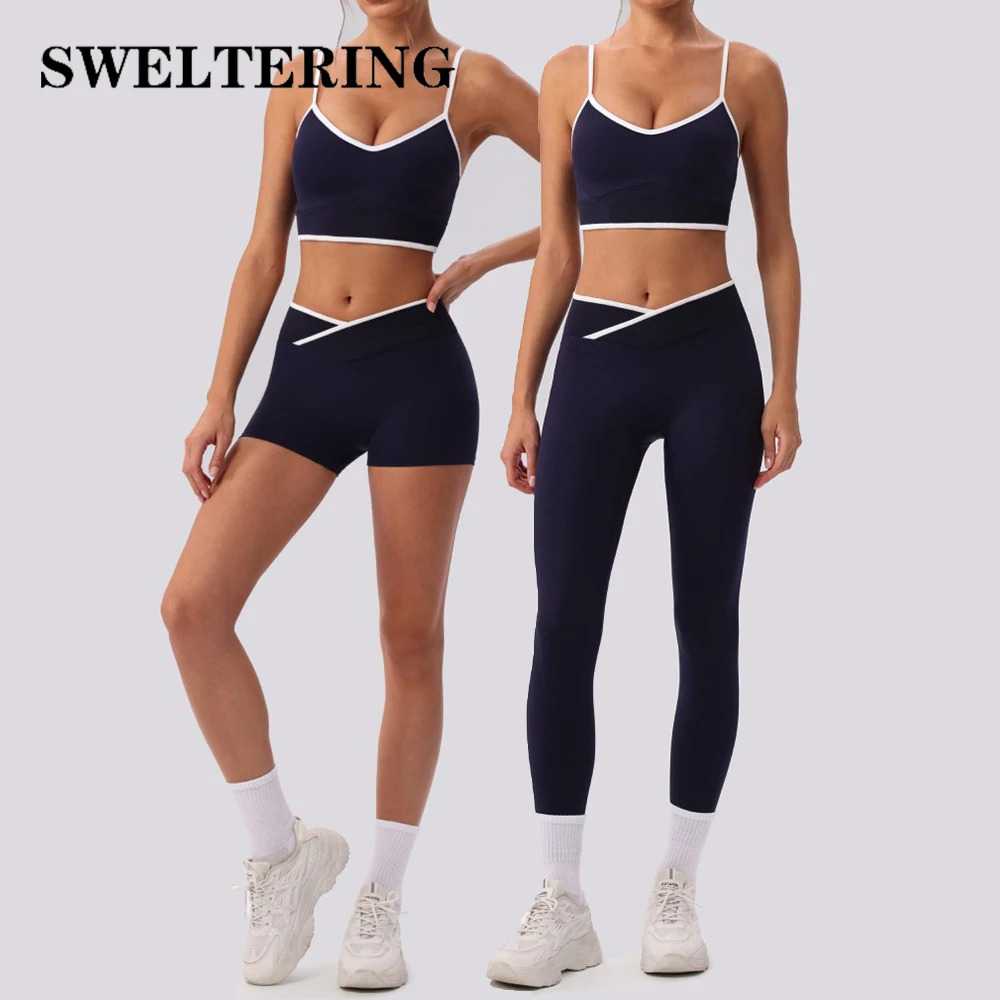 

Женские спортивные костюмы из 2 предметов, сексуальная одежда для йоги, спортивные комплекты, костюмы для фитнеса, женская одежда для тренировок с эффектом пуш-ап, спортивные костюмы для йоги