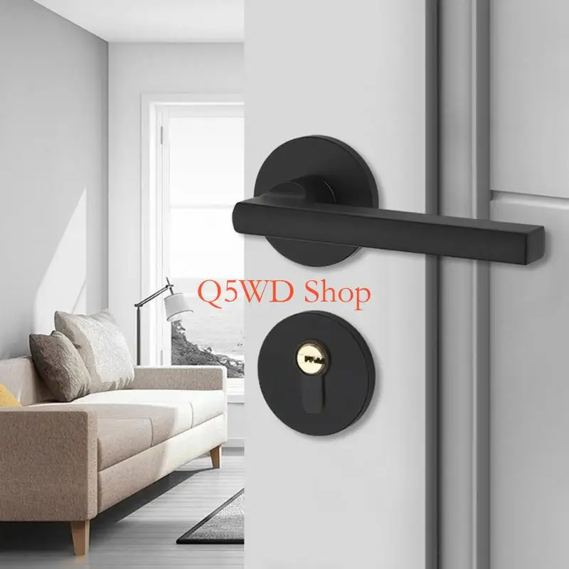 

Q5WD Рычаги проходной двери Внутренние сверхмощные дверные ручки из алюминиевого сплава Прихожая Шкаф