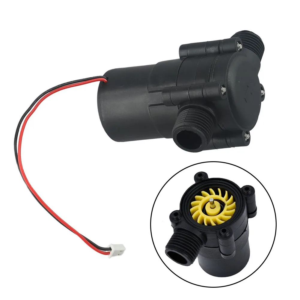 1Pc Hydroelectric Generator For Smart Faucet Sensor Shower Water Flow Power Supply DC12V High Efficiency Black