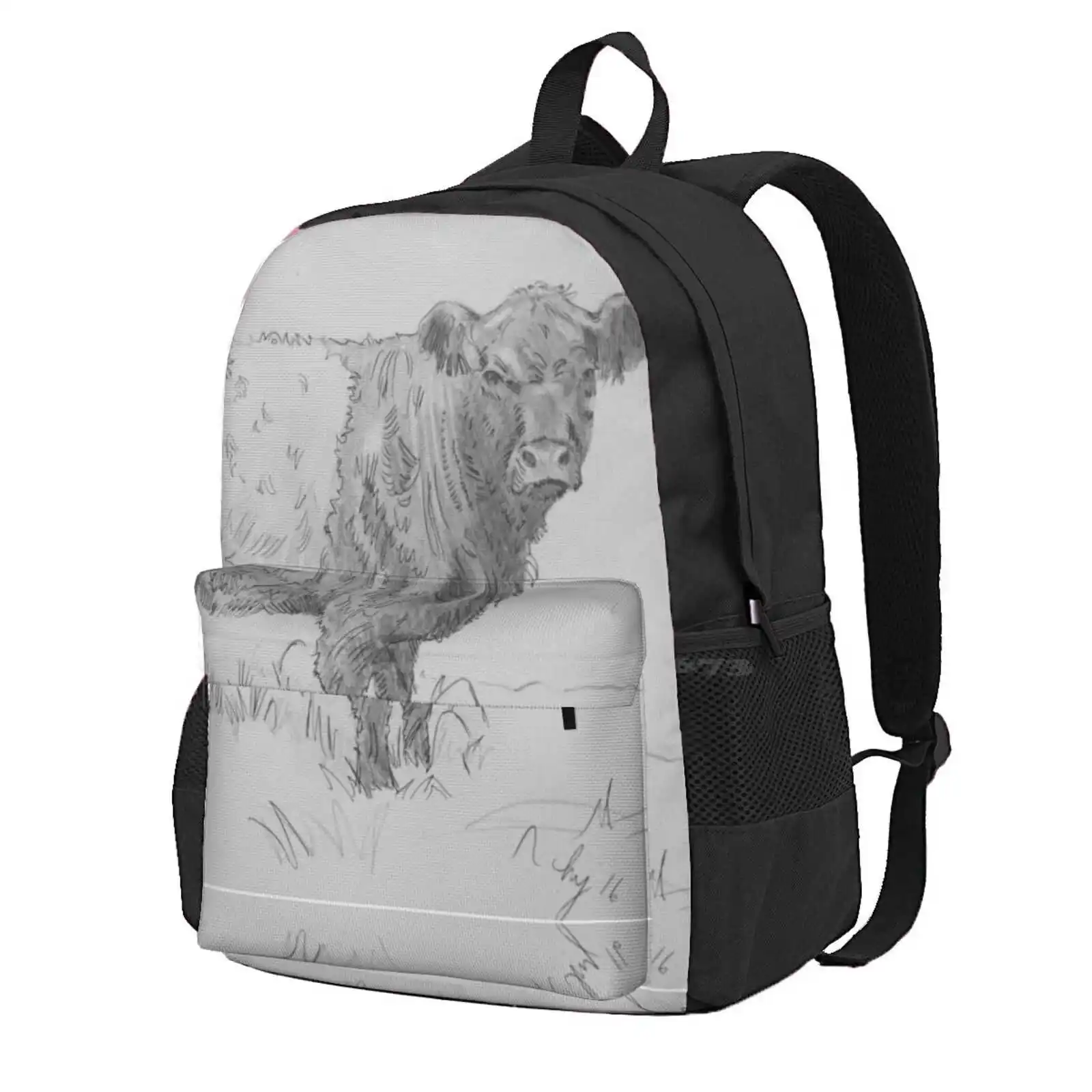 

Belted Galloway Cow Pencil Drawing Hot Sale Schoolbag Backpack Fashion Bags Pencil And Pen Drawing Belted Galloway Cow Cows