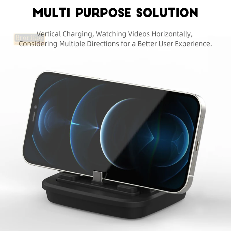 Wireless Charging Stand 120W USB C Fast-Charging Dock For iphone 15 16 Type C interface Tablet Earphone Charger Station Holder view 6