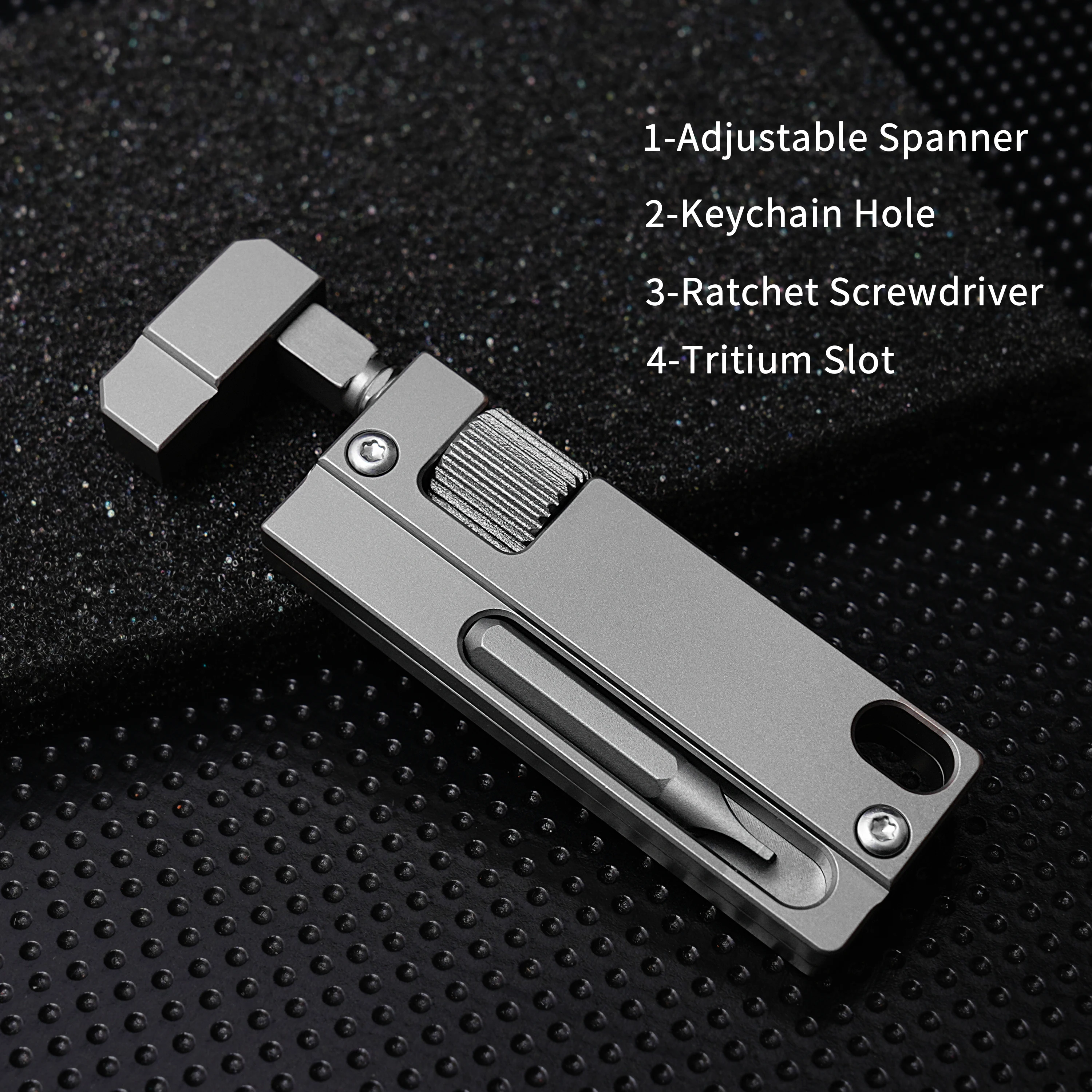 Titanium Functional EDC Tool Multifunctional Outdoor Portable Tools Comes Two Types Of Screwdrivers Can Unscrew Hexagonal Nut