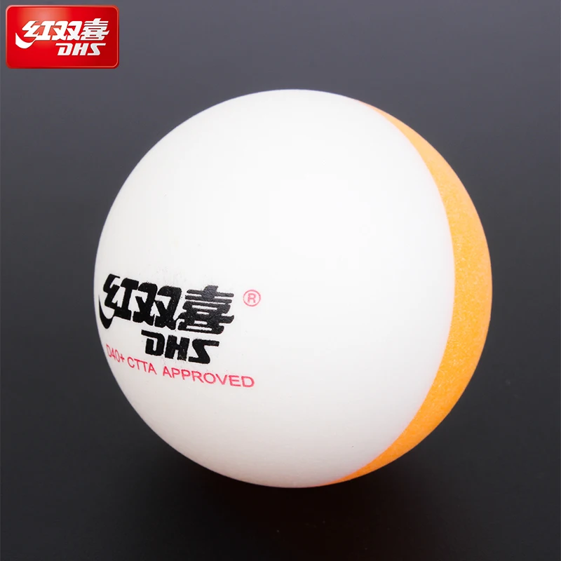 2018 DHS 20 Balls  BI Colour Table Tennis Balls  Double Color Seamed D40+ Balls Plastic Poly Ping Pong Balls