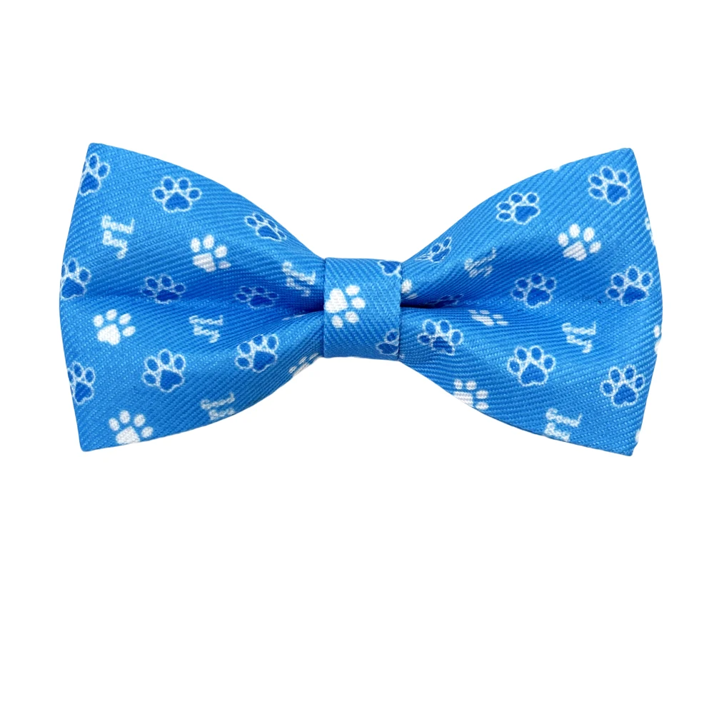 50/100pcs Dog Collar Bow Tie Dog Paw Style Dog Bows Dog Supplies Removable Pet Dog Bowties Collar Decoration Pet Accessories