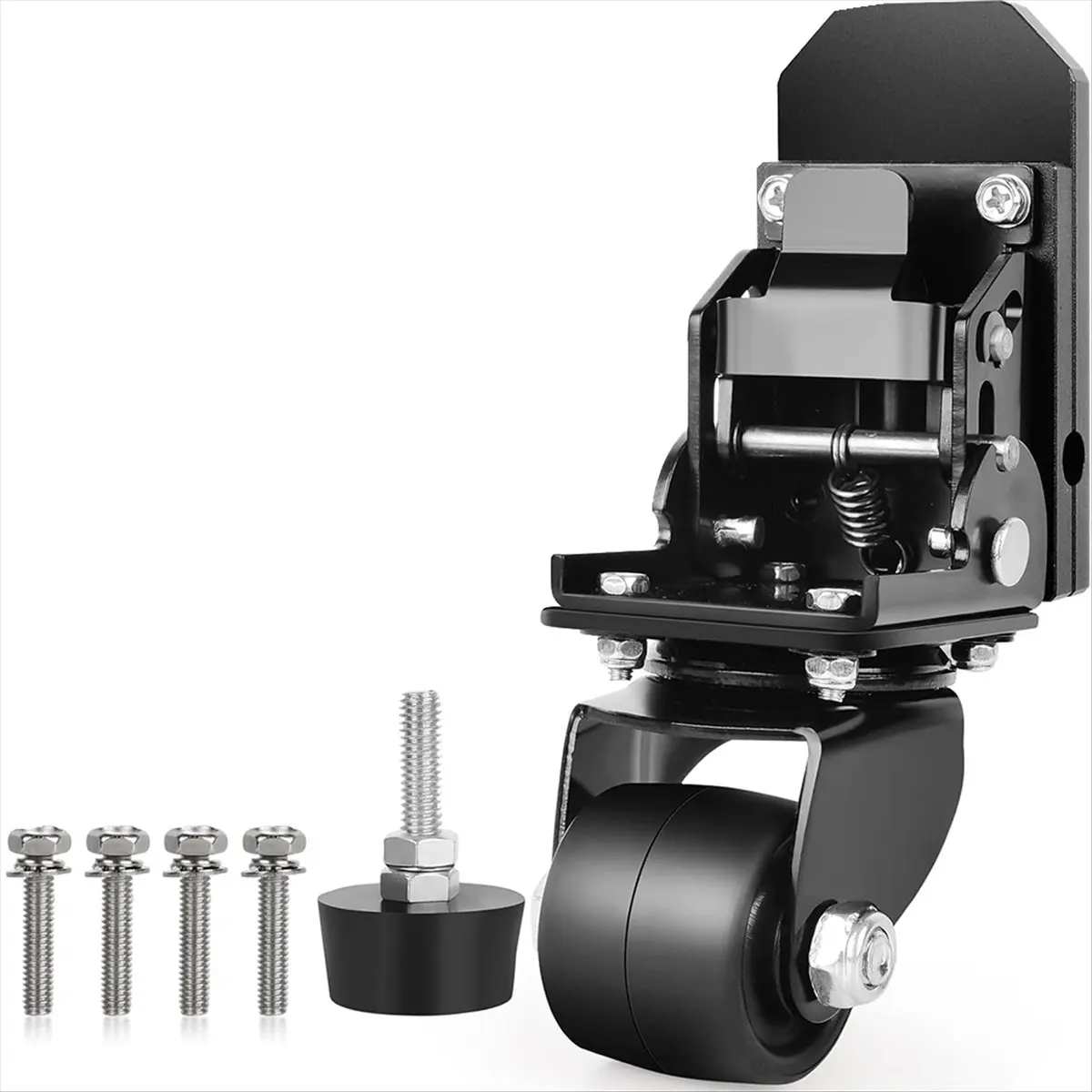 ~！【Best Seller】Front Wheels for Rolling Tool Box,Thickened Steel Construction Front Wheels Foldable Caster Wheel Kit