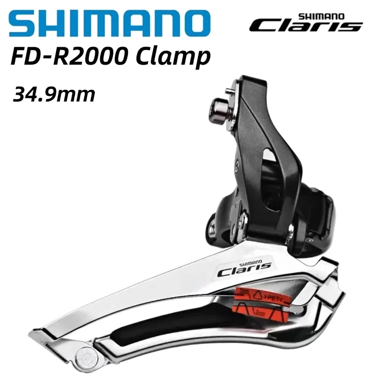 Shimano Claris FD R2000 2x8s Front Derailleur Braze On Mount/31.8MM 34.9MM Clamp Road Bike Shifte 16Speed R2000 Series