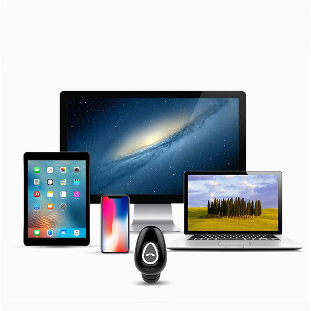 

Wireless Mini Invisible in-Ear Sports Headphones White Function Voice Control Call Noise Reduction Earphone