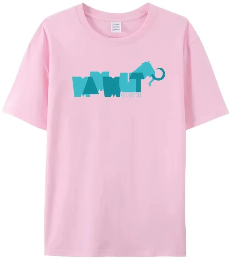 2024 مضحك شعبية تي شيرت رجالي ماموتس الصيف موضة القطن Athleisure مزدوجة الوجهين مجردة شعار لطيف تي شيرت #3