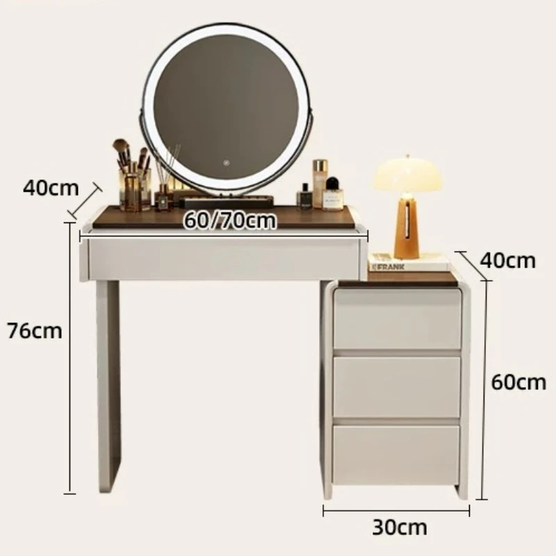 Mirror Compact Dressing Tables Vintage French Hair Storage Vanity Desks Small Manicure Schminktisch Mid Century Furniture