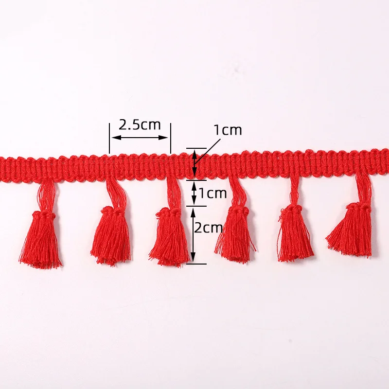 5Yards Tassel Lace Ribbon Fringe Lace Trims DIY Wedding Party Latin Dress Fabric Handmade Sewing Curtain Clothes Accessories