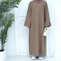 Abaya de dubaï pour femmes musulmanes, Eid Ramadan, robe modeste, turquie, ample, grande robe élégante, vêtements islamiques, nouvelle collection 2024 4