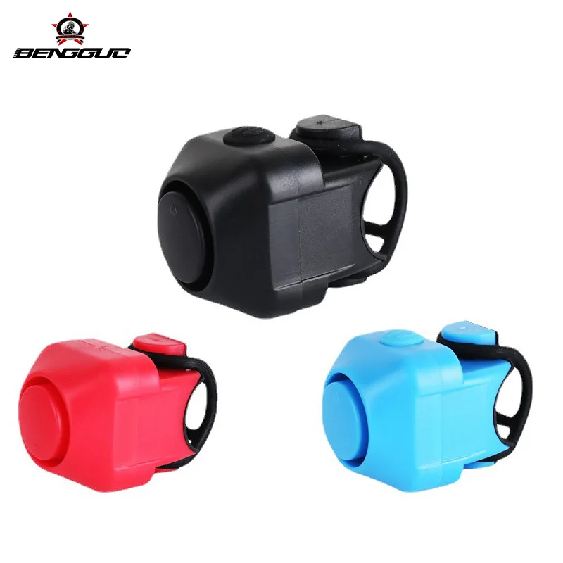 Electric Bicycle Bell 130dB Horn MTB Road Bike Handlebar Ring Silicone Shell Speaker Bicycle Accessories Colored Bells