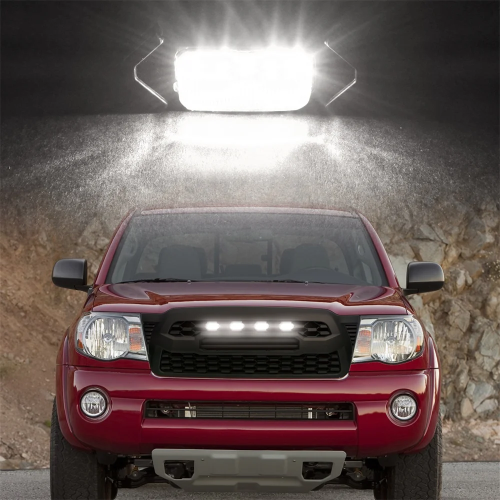 Front Racing Grills Fit for Tacoma 2005 2006 2007 2008 2009 2010 2011 Tacoma Front Abs Grille Grill Auto Accessories