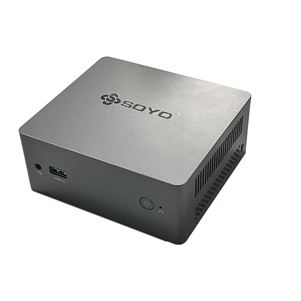 SOYO-Mini PC M2PLUS, 8/16GB de RAM, 256/512GBSSD, Intel Celeron N100, Windows 11 Pro-compacto e Ideal para el hogar, negocios y juegos