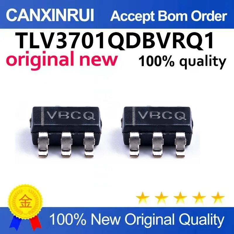 (5pcs-100pcs)Brand new original TLV3701QDBVRQ1 SMT SOT23-5 silk screen VBCQ voltage comparator chip