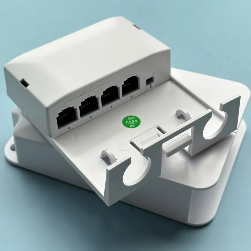 5 Port Waterproof POE Extender 4 Port Repeater 10/100Mbps Outdoor Network IP55 VLAN 44-57V for POE Camera Wireless AP