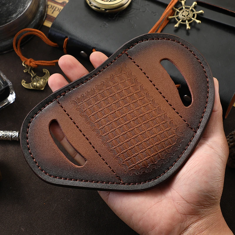 Leather/cowhide folding scabbard, belt knife set, knife set, knife storage bag, knife protector case, multi-tool bag, knife bag