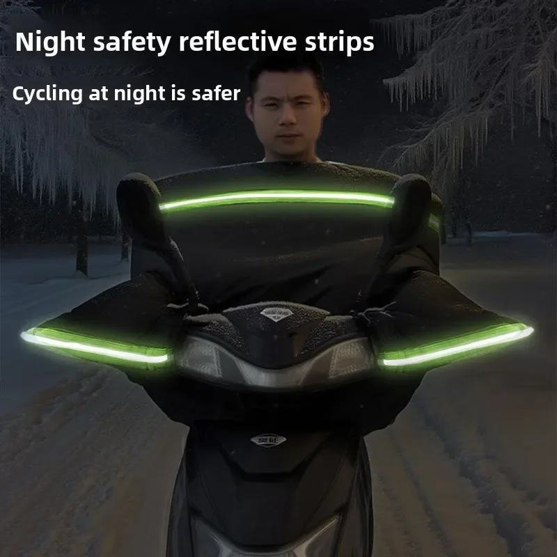 

New Motorcycle Windshield Quilt Double-sided Waterproof Piled and Thickened Winter Men's Windproof and Rain Cover New Model