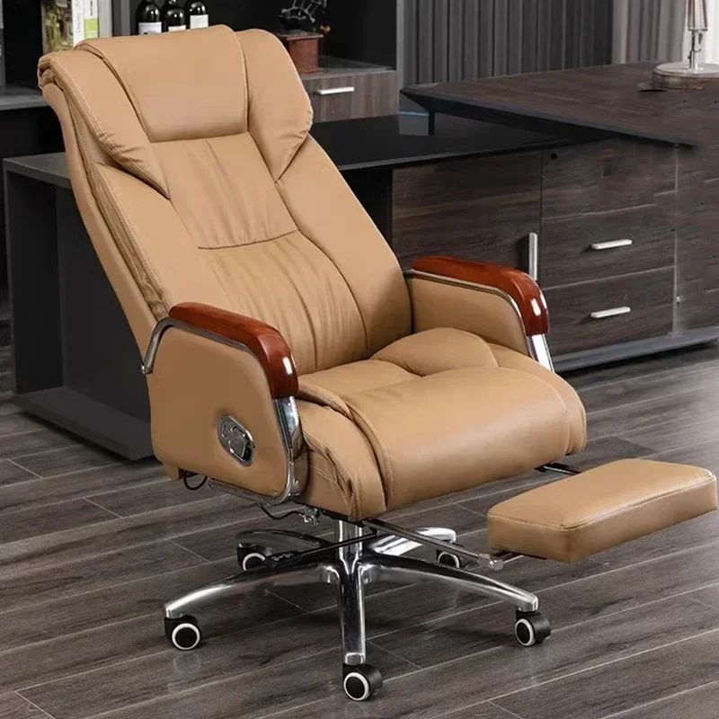 Executive Leather Chair Armchairs Editor Choises Fashion Aluminium Office Chair Working Relax Silla Escritorio Office Furniture