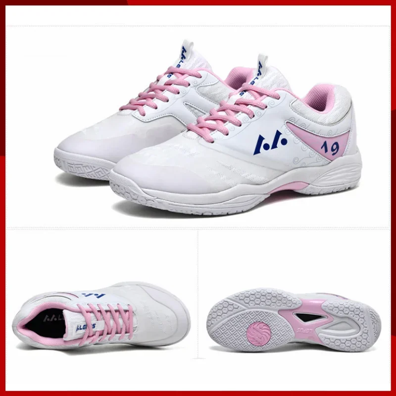 2026 Brand LEFUS Women Breathable Badminton Shoes Size 35-46 Men Ultra Light Table Tennis Student Running Training Shoes