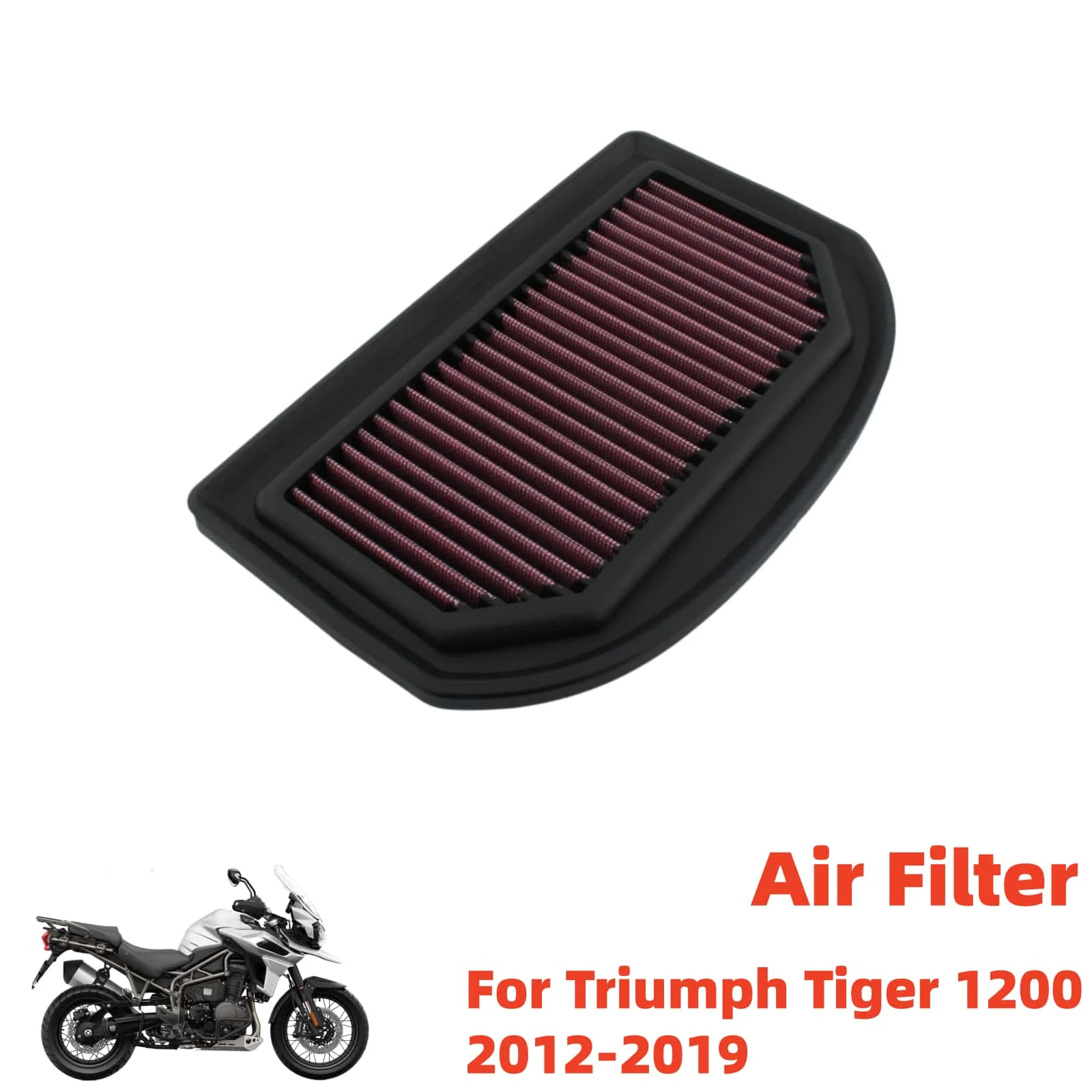 

Moto Accessorie For Triumph Tiger 1200 2012-2019 Motorcycle Air Filter Silicone Motorcycle High Flow Air Filter Intake Cleaner