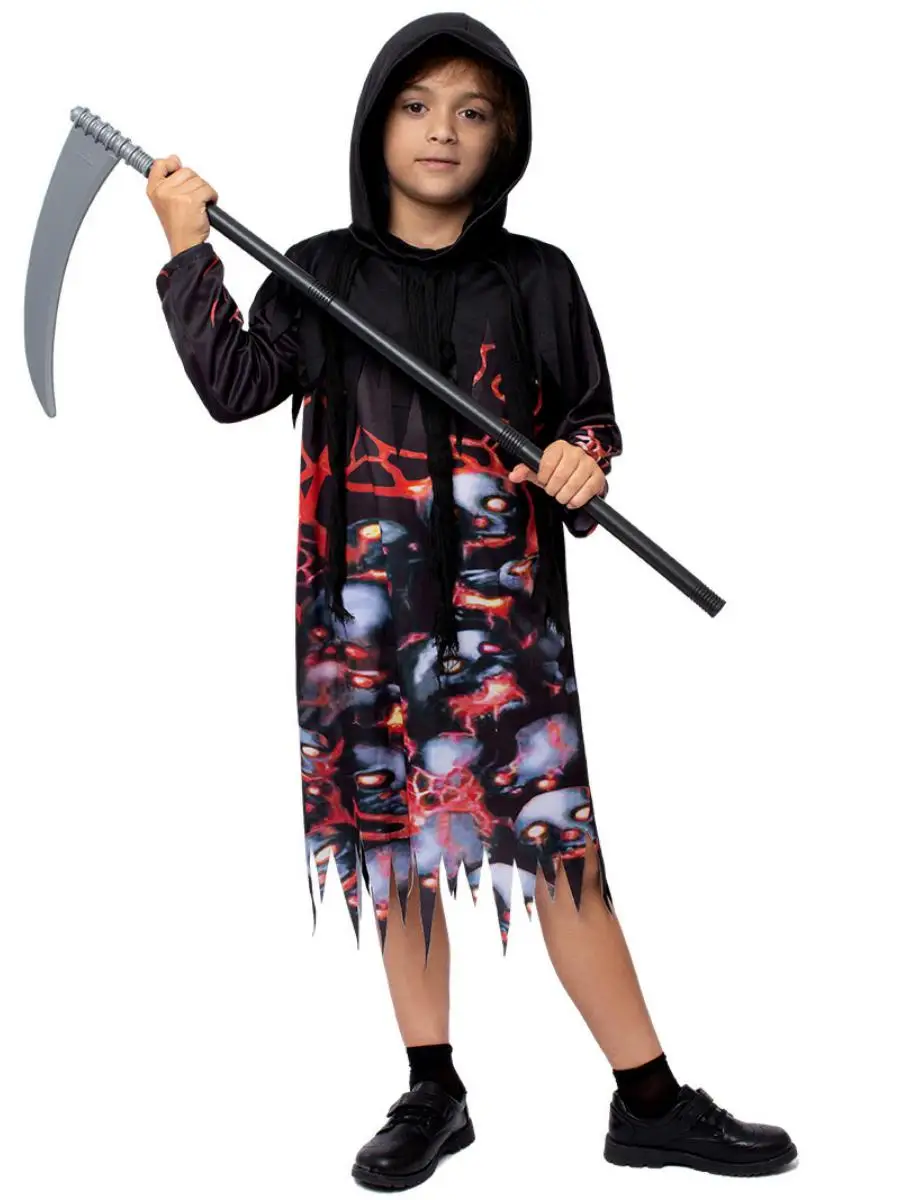 Loween nouveau Sle dieu mort jeu de rôle Cos enfants Par Performance tenue terroriste scène Costume Polyester Fiber