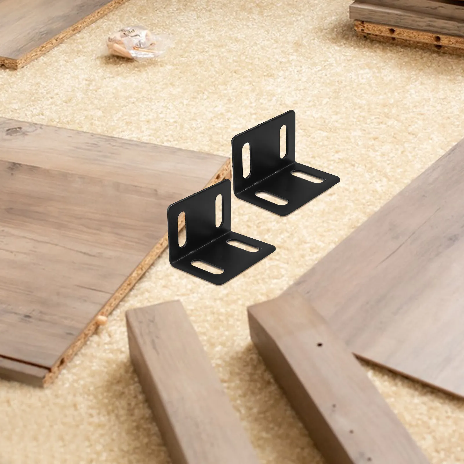 

10 шт. усиленных железных угловых кронштейнов для мебели, угловые опоры для кухонных шкафов, шкафов для ванной комнаты и полок