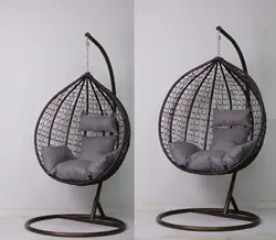 Hanging basket single hanging orchid bird's nest swing cushion hanging chair cushion rattan chair cradle thickened