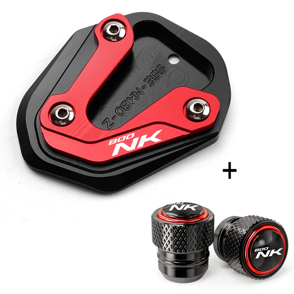 Für CFMOTO CF 800NK NK800 800 NK 2023 2024 CNC Motorrad Seitenständer Fußverlängerung Ständerplatte Reifenventilkappen – Detail 5
