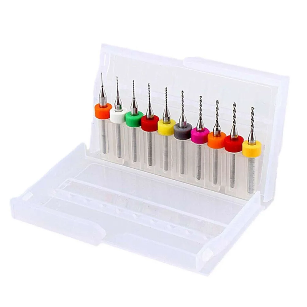 

Набор твердосплавных сверл для точной резки, 20 шт. 0 1 1 0 мм, подходит для печатной платы SMT с ЧПУ, длительная производительность