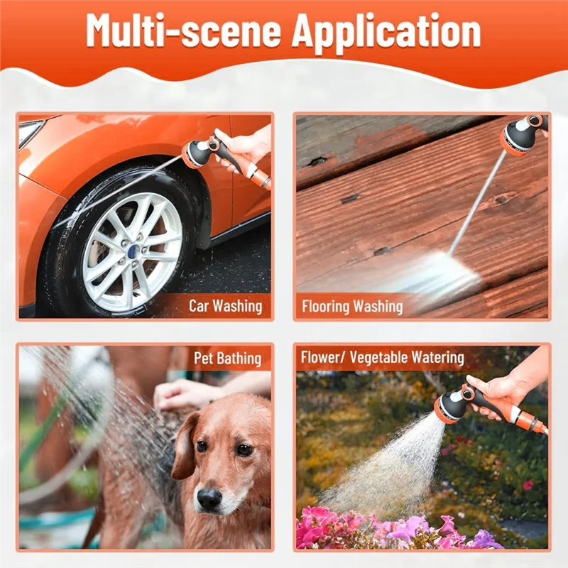 Pistolet do mycia samochodu wysokociśnieniowego A45F, domowy, mocny pistolet do mycia podłóg i podlewania, pistolet do podlewania kwiatów.