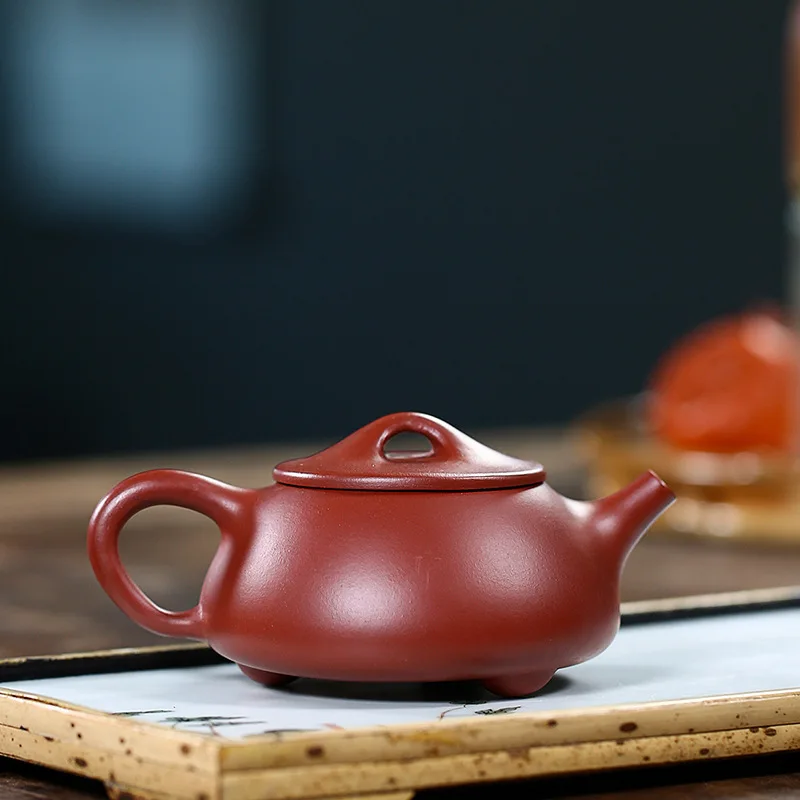 

Yixing Purple Clay Purple Raw ore Dahongpao Jingzhou stone scoop pot Teapot purple sand teapot Yixing handmade teapot