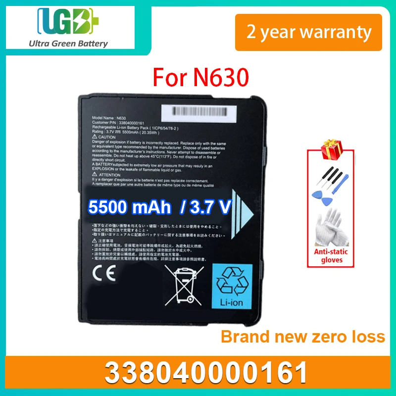 

UGB New 338040000161 Laptop Battery For NEC PF1-002TC1-P04 MITAC N630 338040000161 3.7V 5500mAh 20.35Wh