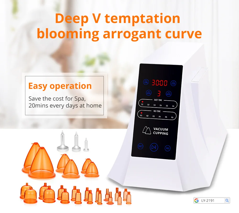 VamsLuna BBL Butt Lifting Colombian Vacuum Cup Massager for Buttocks Breast Enhancement 50W Body Shaping Skin Tightening Suction