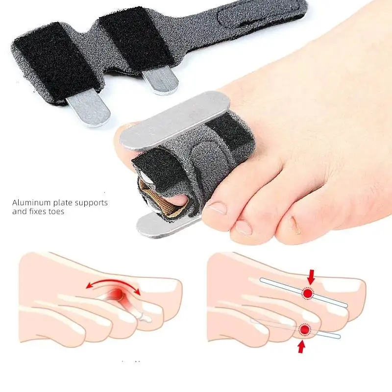 1/10Pcs Adjustable Toe Splint Straightener for Hammer Corrector for Women Fingers Brace Hammertoe Splint Wrap Covers Broken