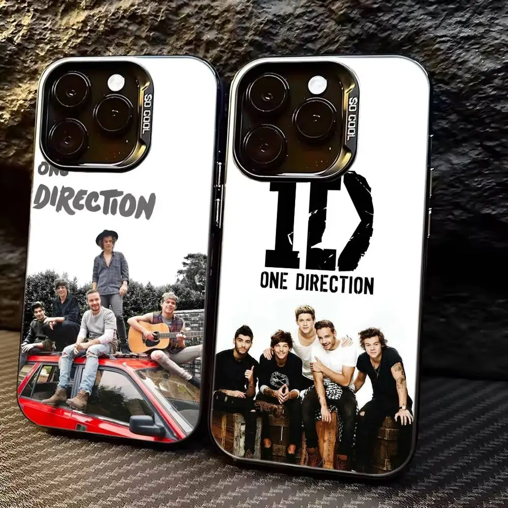 O-One Direction Music Band Phone Case For iPhone 17,16,15,14,13,12,11 Plus,Pro Max,XS,Colorful Silver Phone case Funda Cover