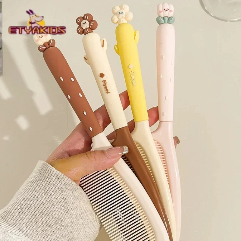 Protable Children Comb Cute Flower Decoration Baby Hairbrush Beauty  Hairdressing Combs Student Dormitory Toiletries Hair Care