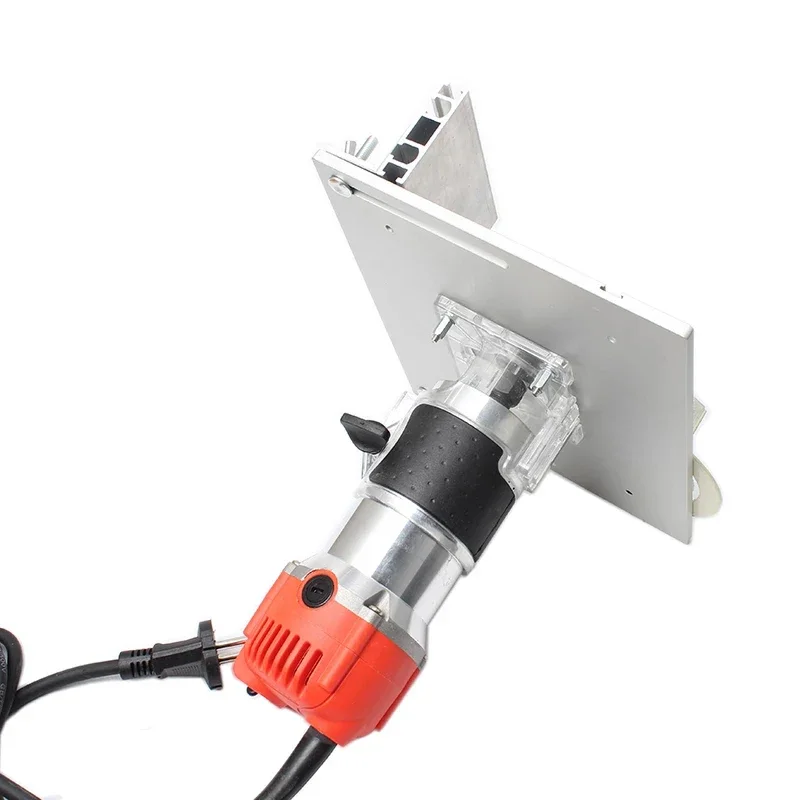 Imagem -05 - Alumínio Router Tabela Inserir Placa com Miter Gauge Bancos de Madeira Serra de Mesa Aparador Multifuncional Máquina de Gravura