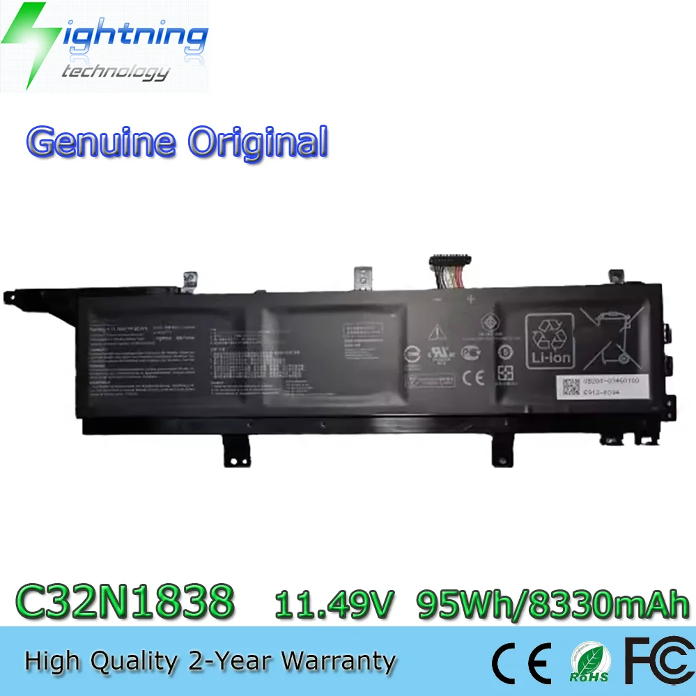 Genuine C32N1838 11.49V 95Wh Original Battery for ASUS StudioBook Pro X W730 W730G5T W730G5T-AV009T 0B200-03460100