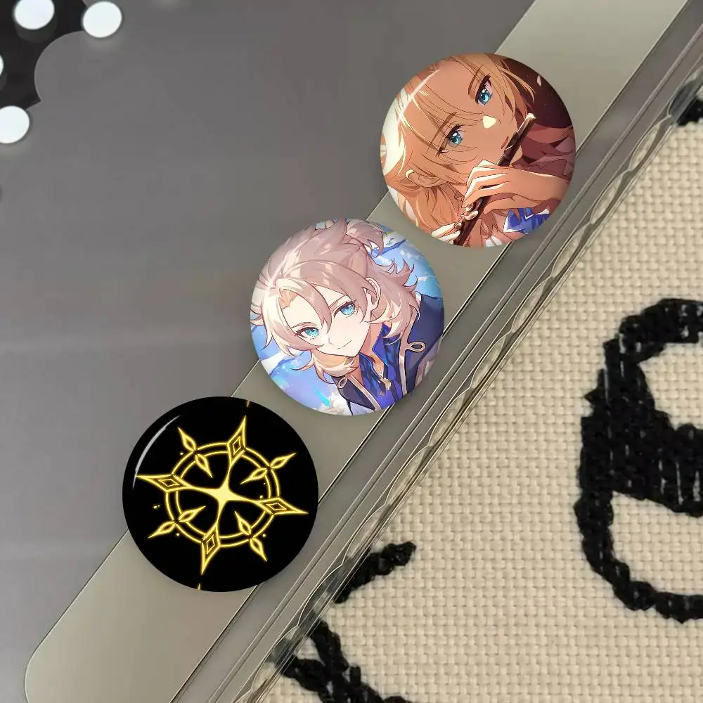 Anime a-a-Albedo   New Brooches Soft Button Pin Funny Silly Gnarpy On A Skateboard Meme Badge Gamer Collection Gifts