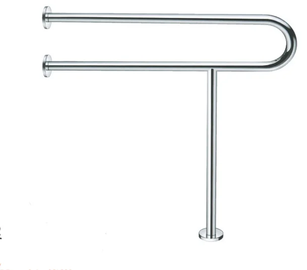 Barra de apoio de segurança para banheiro de aço inoxidável 304 montada na parede para deficientes e chuveiro para hospitais