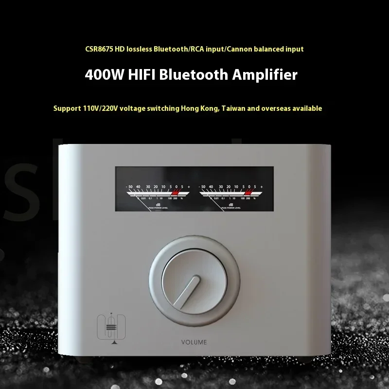 AMXEKR AMP40 400W*2 HIFI Mini Bluetooth High Power Pure Post-stage Audio Amplifier Home Fever All-in-one Machine