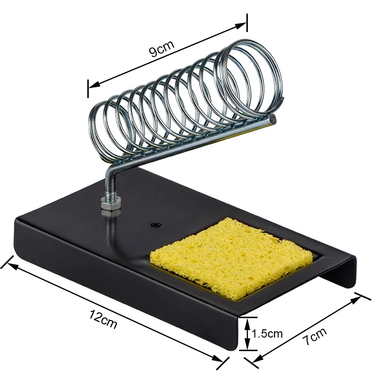 Electric Soldering Iron Stand Holder Square Metal Soldering Station Base High Temperature Resistance Metal Support Station