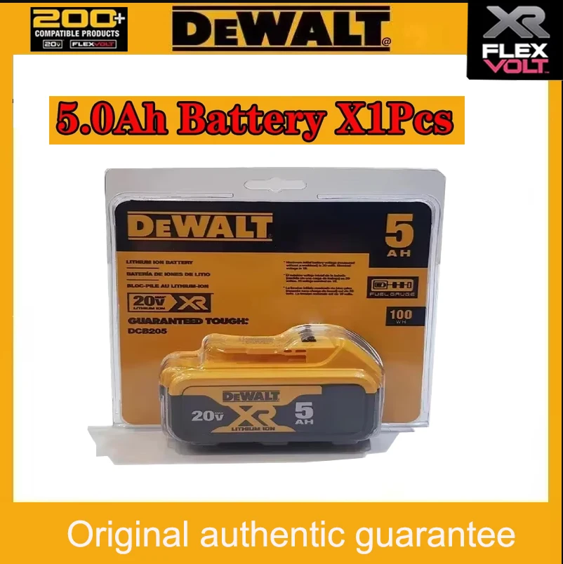 Newly packaged genuine dehydrated 20V2AH 5AH 6AH battery, dehydrated cordless power tool battery DCB200 rechargeable battery