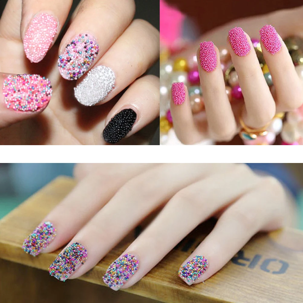 

Caviar Nail Bead Ball Set Colorful Mini Nail Art Decorations For Uv Gel Acrylic Polish Diy Designs Manicure Kit Bead Ball