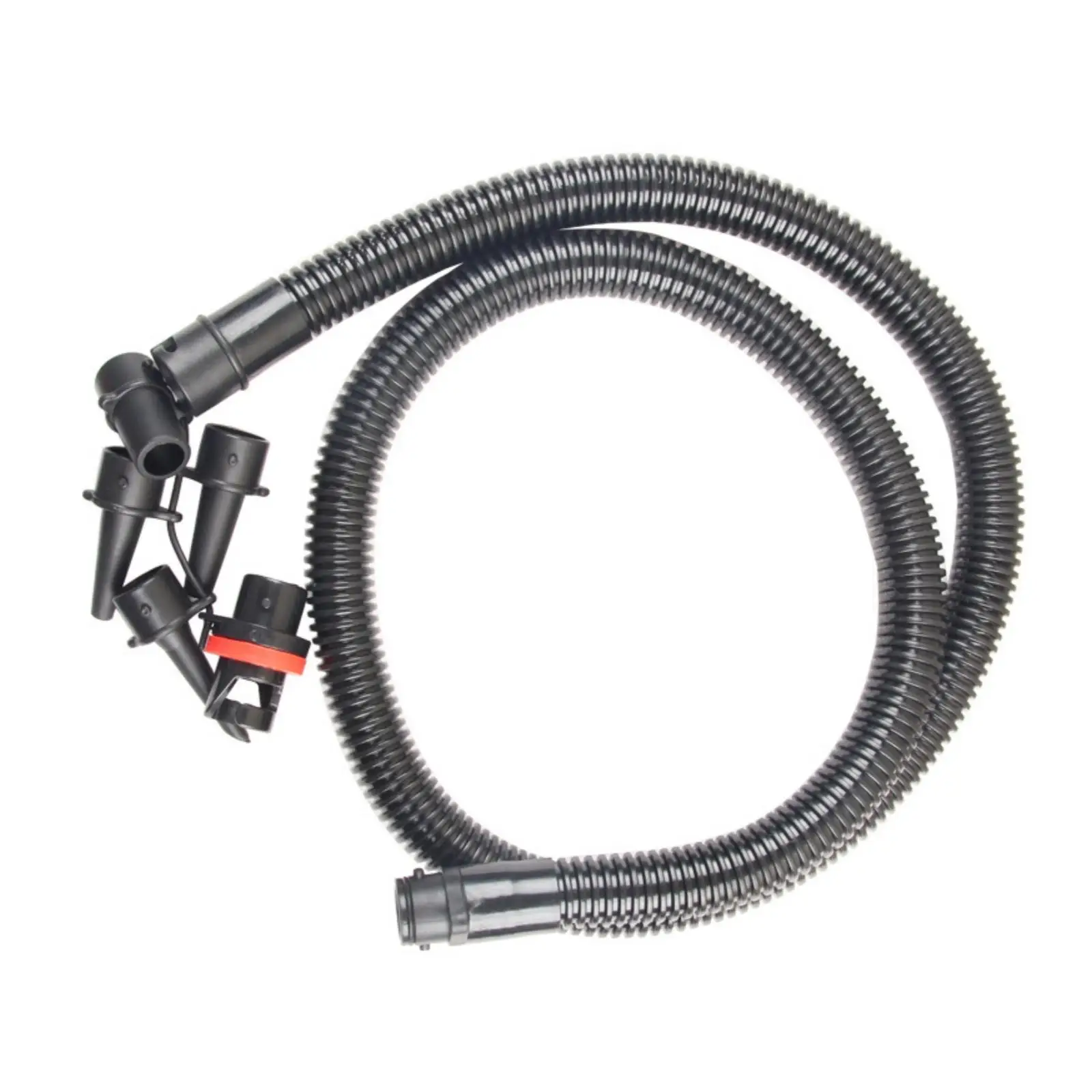 Inflatable Boat Pump Hose PVC Corrugated Air Line with Connector Kit for 12v Compressor Replacement Spare for Watercraft Gear