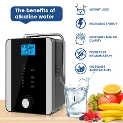CAWOLO Macchina ionizzatore per acqua alcalina Dispositivo per acqua PH Distributore di acqua alcalina 11 piastre Rivestimento in platino Ionizzatore per acqua alcalina