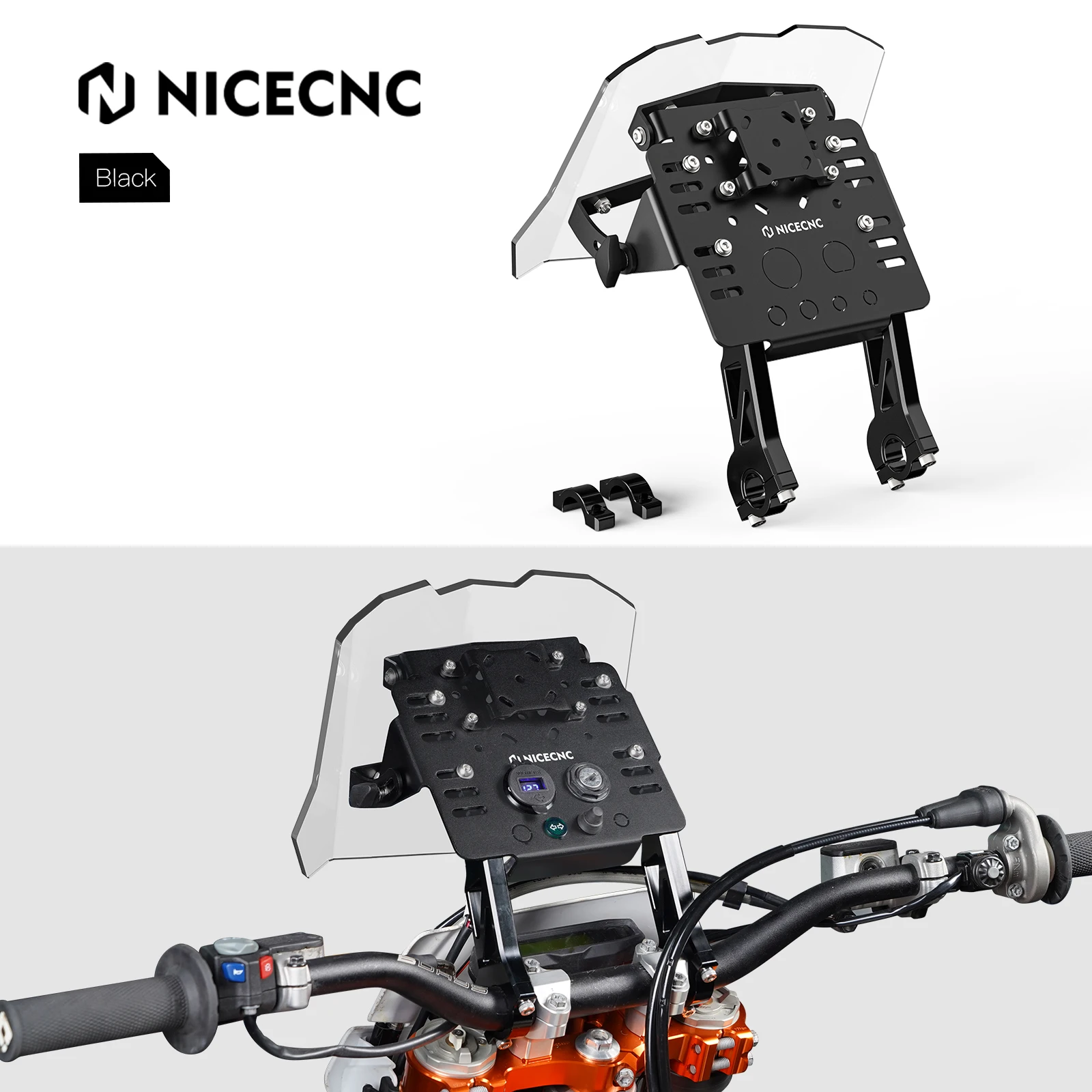 NICECNC For 2024 Beta RR300 RR250 RR 430 400 390 350 300 250 200 150 125 2015-2024 Motorcycle GPS Mount Bracket Mini Fairing Kit